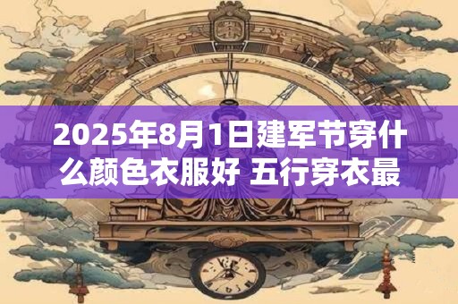 2025年8月1日建军节穿什么颜色衣服好 五行穿衣最佳色