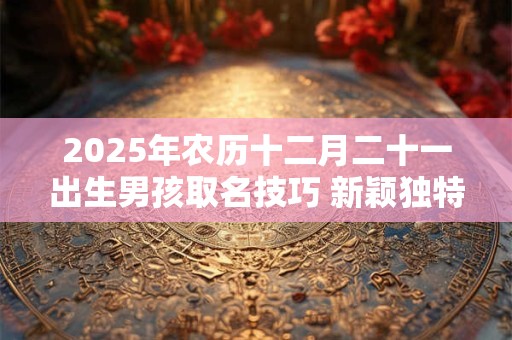 2025年农历十二月二十一出生男孩取名技巧 新颖独特的名字