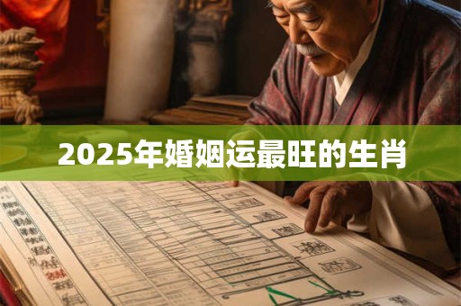 2025年婚姻运最旺的生肖