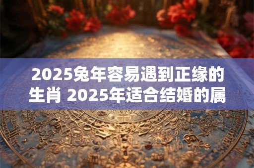 2025兔年容易遇到正缘的生肖 2025年适合结婚的属相