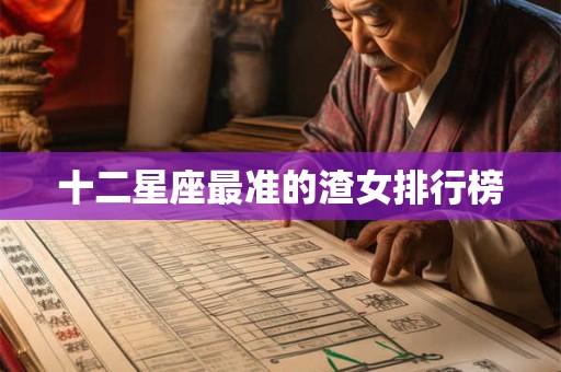 十二星座最准的渣女排行榜