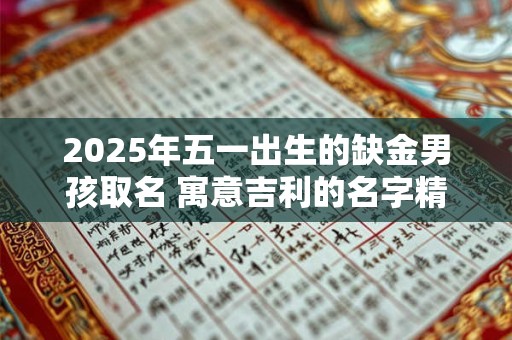 2026年五一出生的缺金男孩取名 寓意吉利的名字精选