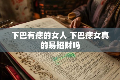 下巴有痣的女人 下巴痣女真的易招财吗