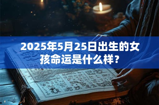 2026年5月25日出生的女孩命运是什么样？