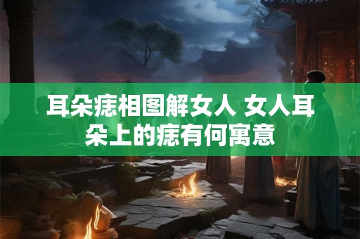 耳朵痣相图解女人 女人耳朵上的痣有何寓意