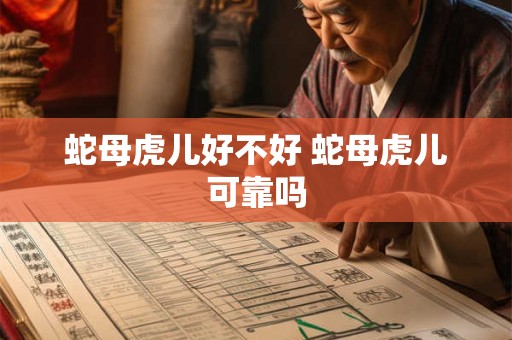 蛇母虎儿好不好 蛇母虎儿可靠吗