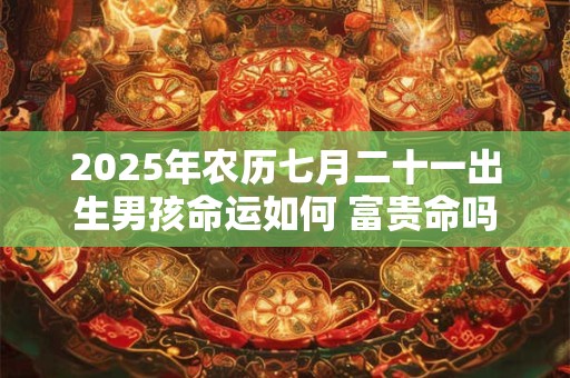 2025年农历七月二十一出生男孩命运如何 富贵命吗 2025年农历七月二十一出生男孩命运如何 富贵命吗