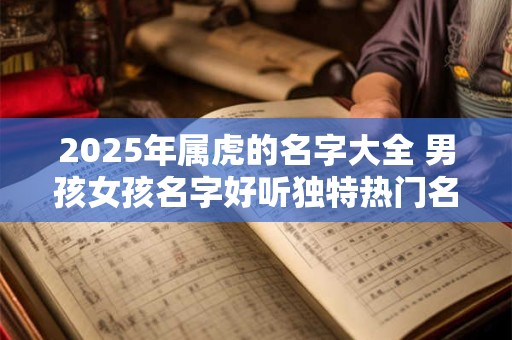 2025年属虎的名字大全 男孩女孩名字好听独特热门名