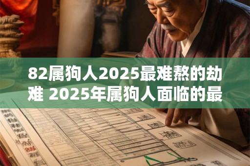 82属狗人2026最难熬的劫难 2026年属狗人面临的最困难劫难