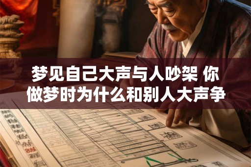 梦见自己大声与人吵架 你做梦时为什么和别人大声争吵