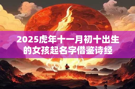 2026虎年十一月初十出生的女孩起名字借鉴诗经 2026虎年十一月初十出生的女孩起名字借鉴诗经