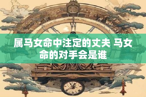 属马女命中注定的丈夫 马女命的对手会是谁