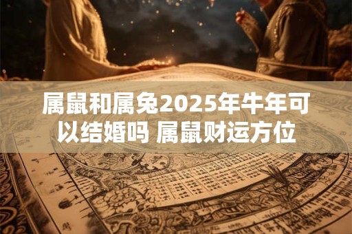 属鼠和属兔2025年牛年可以结婚吗 属鼠财运方位 属鼠和属兔2025年牛年可以结婚吗 属鼠财运方位
