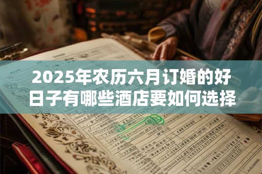2025年农历六月订婚的好日子有哪些酒店要如何选择？