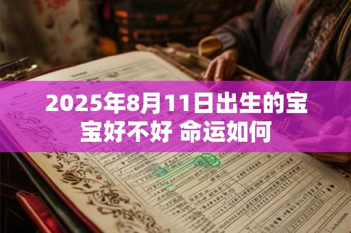 2025年8月11日出生的宝宝好不好 命运如何