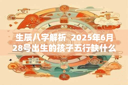 生辰八字解析  2025年6月28号出生的孩子五行缺什么 生辰八字解析  2025年6月28号出生的孩子五行缺什么
