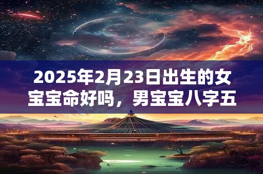 2025年2月23日出生的女宝宝命好吗，男宝宝八字五行