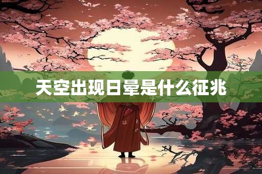 天空出现日晕是什么征兆