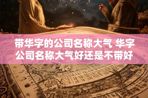 带华字的公司名称大气 华字公司名称大气好还是不带好 带华字的公司名称大气 华字公司名称大气好还是不带好