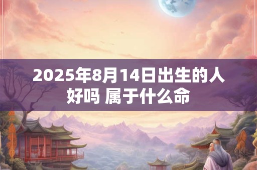 2025年8月14日出生的人好吗 属于什么命