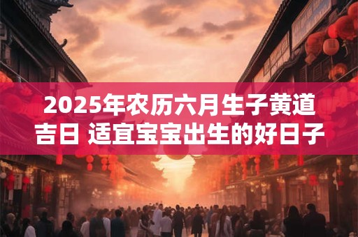 2025年农历六月生子黄道吉日 适宜宝宝出生的好日子