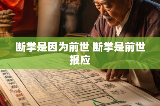 断掌是因为前世 断掌是前世报应