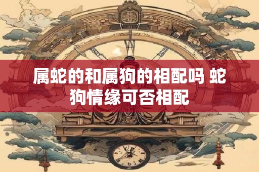 属蛇的和属狗的相配吗 蛇狗情缘可否相配