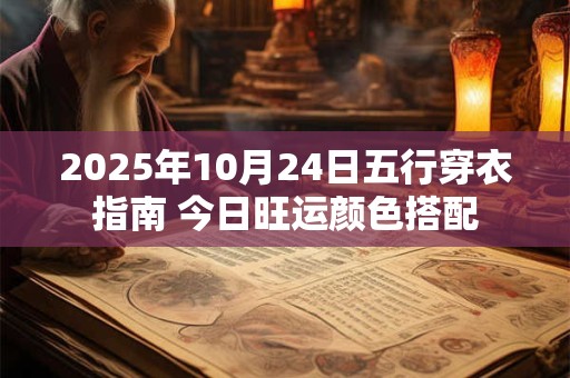 2025年10月24日五行穿衣指南 今日旺运颜色搭配