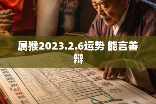 属猴2023.2.6运势 能言善辩