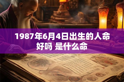 1987年6月4日出生的人命好吗 是什么命