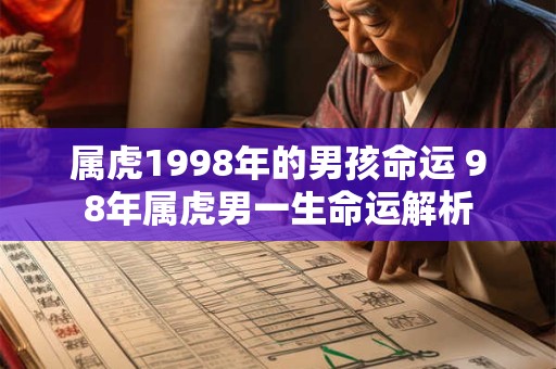 属虎1998年的男孩命运 98年属虎男一生命运解析 属虎1998年的男孩命运 98年属虎男一生命运解析