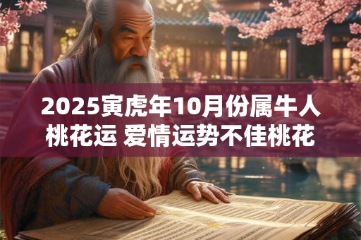 2025寅虎年10月份属牛人桃花运 爱情运势不佳桃花较少