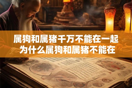 属狗和属猪千万不能在一起 为什么属狗和属猪不能在一起