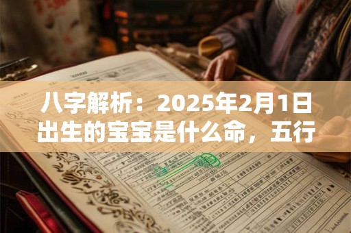 八字解析：2025年2月1日出生的宝宝是什么命，五行缺什么