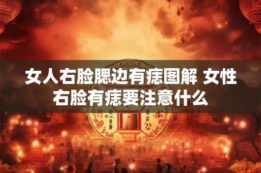女人右脸腮边有痣图解 女性右脸有痣要注意什么