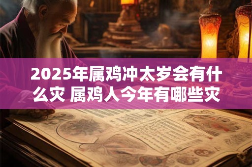 2025年属鸡冲太岁会有什么灾 属鸡人今年有哪些灾祸