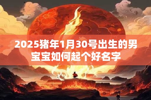 2025猪年1月30号出生的男宝宝如何起个好名字