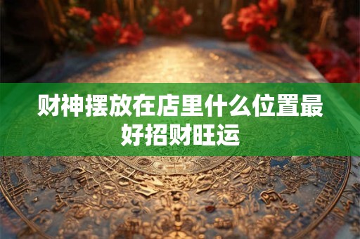 财神摆放在店里什么位置最好招财旺运
