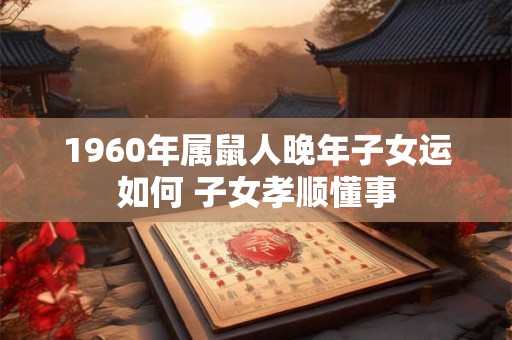 1960年属鼠人晚年子女运如何 子女孝顺懂事