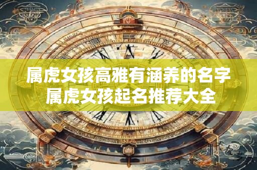属虎女孩高雅有涵养的名字 属虎女孩起名推荐大全