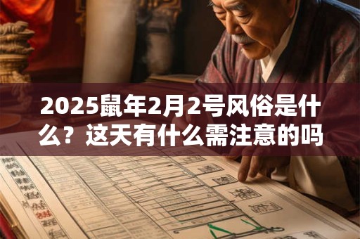 2025鼠年2月2号风俗是什么？这天有什么需注意的吗