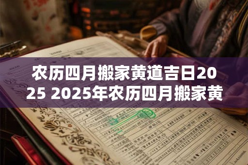 农历四月搬家黄道吉日2025 2025年农历四月搬家黄道吉日是哪天