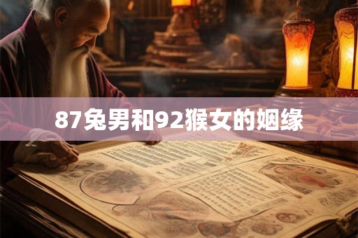 87兔男和92猴女的姻缘
