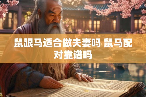 鼠跟马适合做夫妻吗 鼠马配对靠谱吗