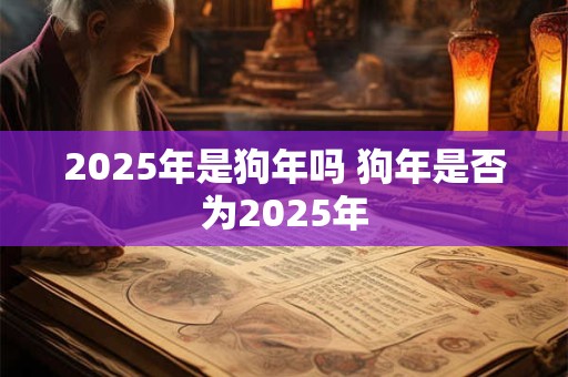 2025年是狗年吗 狗年是否为2025年