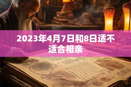 2023年4月7日和8日适不适合相亲