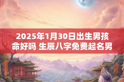 2025年1月30日出生男孩命好吗 生辰八字免费起名男孩