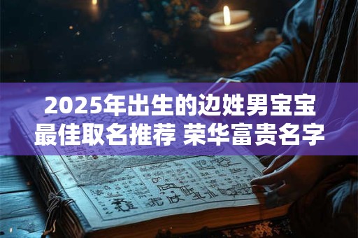 2025年出生的边姓男宝宝最佳取名推荐 荣华富贵名字示范