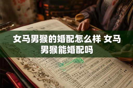 女马男猴的婚配怎么样 女马男猴能婚配吗