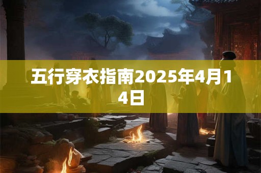 五行穿衣指南2025年4月14日